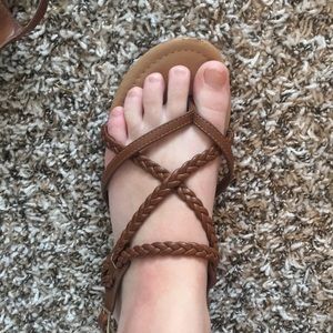 Brown sandals